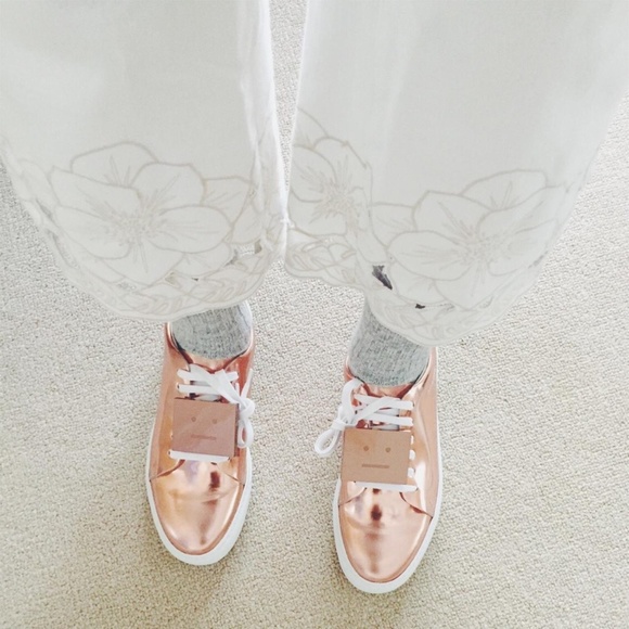 Acne Studios Adriana Metallic Face Sneakers - Picture 1 of 17